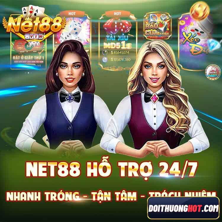 Net88 Vin là cổng game bài với đồ họa đẹp mắt, nhiều tính năng hay. Cùng kênh Đổi Thưởng Hot đánh giá chi tiết và tìm link tải Net88 Fun mới nhất nhé. 