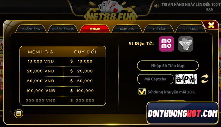 Net88 Vin là cổng game bài với đồ họa đẹp mắt, nhiều tính năng hay. Cùng kênh Đổi Thưởng Hot đánh giá chi tiết và tìm link tải Net88 Fun mới nhất nhé. 