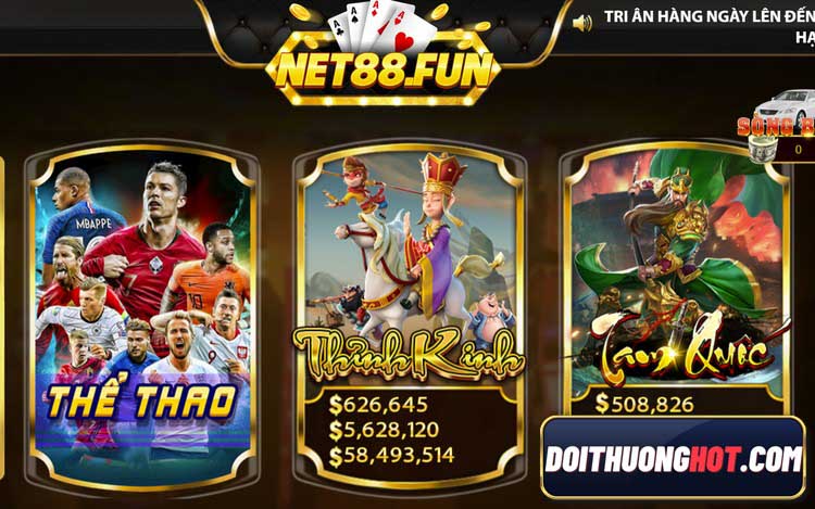 Net88 Vin là cổng game bài với đồ họa đẹp mắt, nhiều tính năng hay. Cùng kênh Đổi Thưởng Hot đánh giá chi tiết và tìm link tải Net88 Fun mới nhất nhé. 