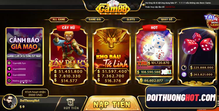 Gam88 Club - sân chơi đổi thưởng đầy mới lạ cho anh em. Vậy Gam88vin - Gam88vip có điều gì đặc sắc? Tải gam88 ở đâu không chặn? Hãy cùng phân tích !