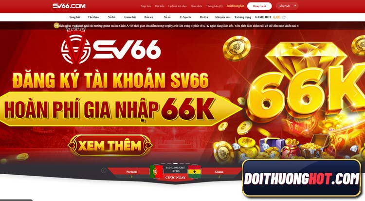 SV66 là nhà cái casino với nét đặc trưng khá rõ. Với nhiều cổng game bài cá cược được tích hợp, SV66 Club tự tin mang đến sân chơi mới lạ cho anh em. 