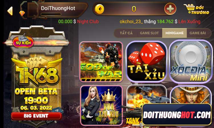 Tin68 là cổng game bài mang hơi hướng nhà binh với đồ họa rất bắt mắt. Cùng kênh Đổi Thưởng Hot đánh giá chi tiết và tìm link tải Tin68 không bị chặn hiện nay.