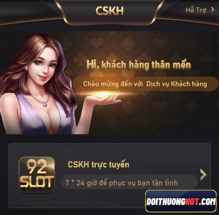 92Slot là nhánh game của tập đoàn 92lottery nổi tiếng. Với kinh nghiệm nhiều năm trong ngành Casino, 92Slot Apk sẽ mang lại sân chơi Nổ Hũ rất vui cho anh em!