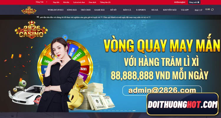 2826 casino là nhà cái bóng đá với sự hỗ trợ, liên kết từ nhiều nguồn uy tín. Cùng kênh Đổi Thưởng Hot đánh giá và tìm link tải 2826 casino mới nhất.