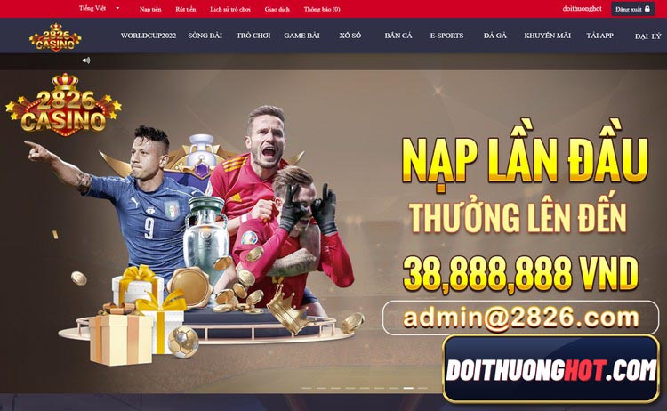 2826 casino là nhà cái bóng đá với sự hỗ trợ, liên kết từ nhiều nguồn uy tín. Cùng kênh Đổi Thưởng Hot đánh giá và tìm link tải 2826 casino mới nhất.