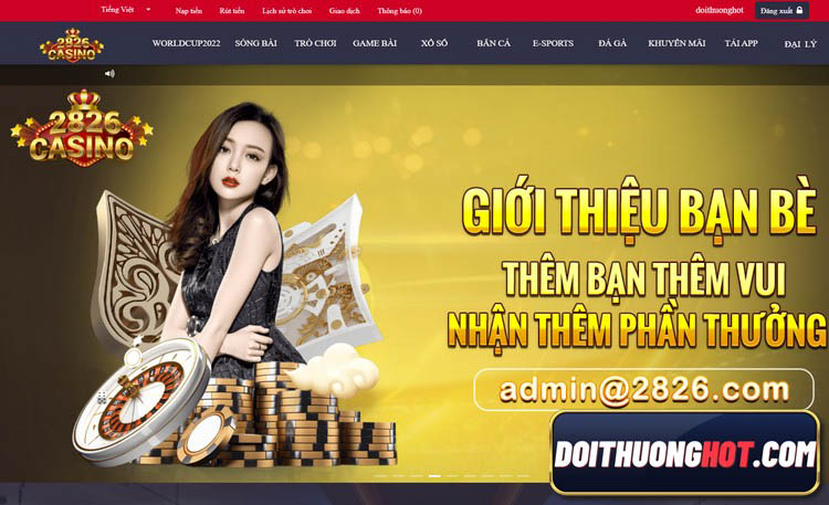 2826 casino là nhà cái bóng đá với sự hỗ trợ, liên kết từ nhiều nguồn uy tín. Cùng kênh Đổi Thưởng Hot đánh giá và tìm link tải 2826 casino mới nhất.