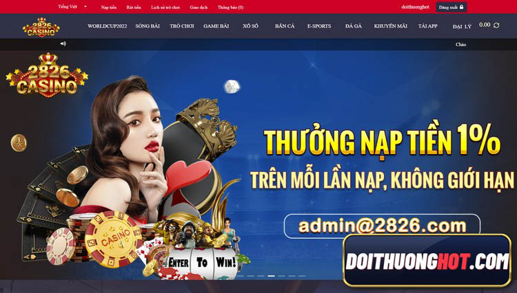 2826 casino là nhà cái bóng đá với sự hỗ trợ, liên kết từ nhiều nguồn uy tín. Cùng kênh Đổi Thưởng Hot đánh giá và tìm link tải 2826 casino mới nhất.