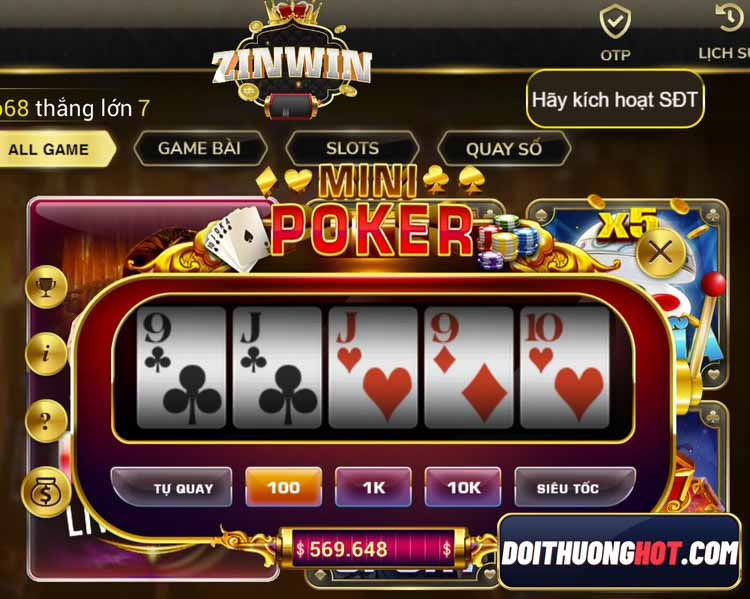 ZinWin Club là sân chơi giải trí đánh bạc mới nổi gần đây. Liệu game có chơi mượt mà? Hay nạp rút có gì bất tiện? Hãy cùng Đổi Thưởng Hot khám phá!