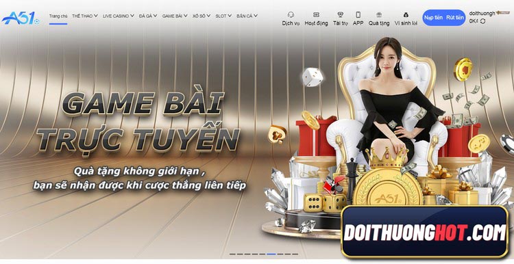 A51 Club là sàn Casino với rất nhiều bộ môn mà Bet thủ yêu thích. Vậy cùng Đổi Thưởng Hot đánh giá xem club 51 - a51 reviews xem có gì đặc sắc không nhé!