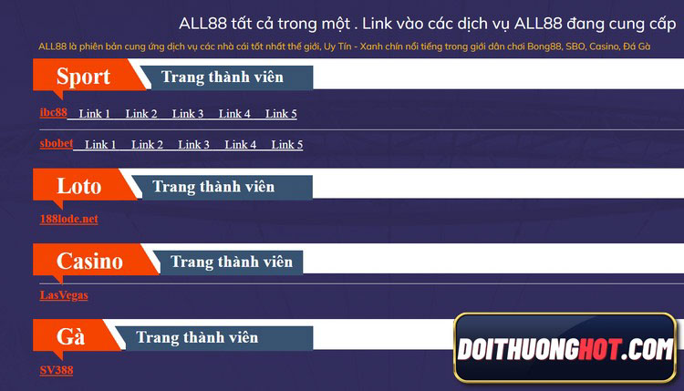 All88 là nhà cái bóng đá - thể thao mới nổi rất được ưa chuộng hiện nay. Cùng kênh Đổi Thưởng Hot đánh giá và tìm link tải All88 mới nhất mùa bóng này.