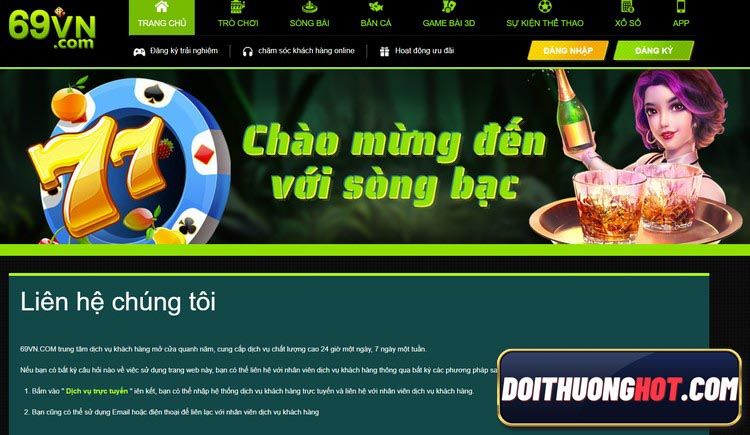 Bet 69vn là nhà cái tổng hợp với rất nhiều game casino và cá độ thể thao. Mời anh em đọc bài đánh giá chi tiết và tìm link tải 69vn mới nhất của chúng tôi!