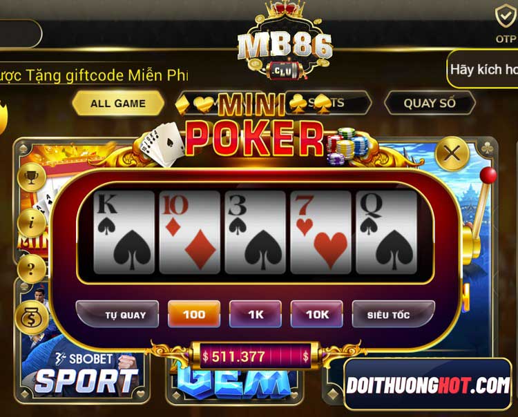 MB86 Club là cổng game bài đổi thưởng với chất lượng đồ họa cực kì cao. Cùng kênh Đổi Thưởng Hot khám phá sân chơi giải trí bom tấn trong 2023 này!