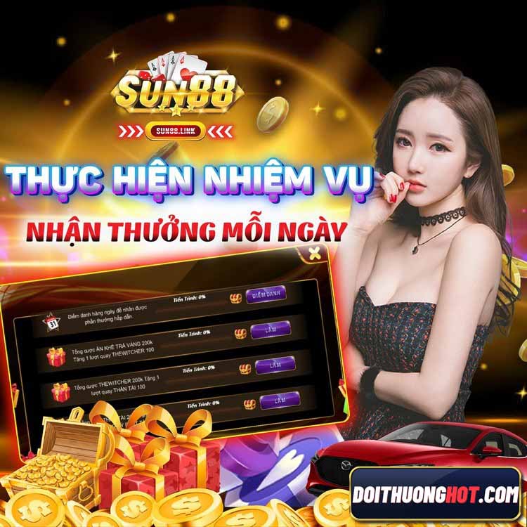 Sun88 net là cổng game bài rất được ưa chuộng hiện nay. Cùng kênh Đổi Thưởng Hot tìm hiểu xem sun88 tài xỉu có gì và link tải sun88 apk mới nhất không bị chặn!