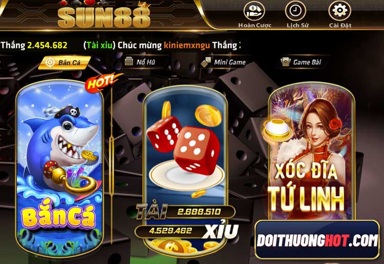 Sun88 net là cổng game bài rất được ưa chuộng hiện nay. Cùng kênh Đổi Thưởng Hot tìm hiểu xem sun88 tài xỉu có gì và link tải sun88 apk mới nhất không bị chặn!