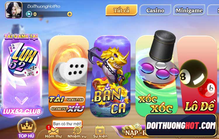 Lux52 Club là cổng game bài rút không mất phí cực hot hiện nay. Cùng kênh Đổi Thưởng Hot đánh giá chi tiết & tìm link tải Lux52 App mới nhất không bị chặn!