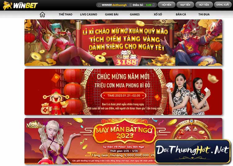 Tại Winbet - Winbet88 bạn sẽ tìm thấy mọi thứ bạn cần để cá cược trực tuyến một cách dễ dàng và an toàn. Hãy truy cập ngay Winbet66 để có cơ hội thắng lớn!