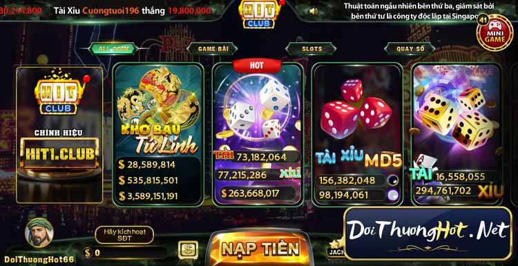 Hit Club là cổng game bài viễn tây mới ra mắt đầu 2023. Vậy HitClub có gì hay? Việc Nạp - Đổi liệu có dễ dàng? Hãy cùng đánh giá kĩ với kênh Đổi Thưởng Hot!