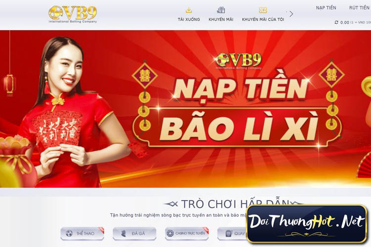 VuaBai99 - hay còn gọi tắt là VB9, là nhà cái nổi đình đám trong 3 năm trở lại đây. Cùng kênh Đổi Thưởng Hot đánh giá & tìm hiểu về VuaBai9 này! 