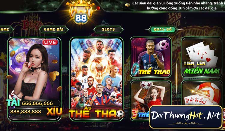 Hot88 - Nhà cái cá cược và đổi thưởng hàng đầu tại Philippines. Đa dạng thể loại game, hỗ trợ nạp/rút tiền nhanh chóng, an toàn, đội ngũ CSKH 24/7.