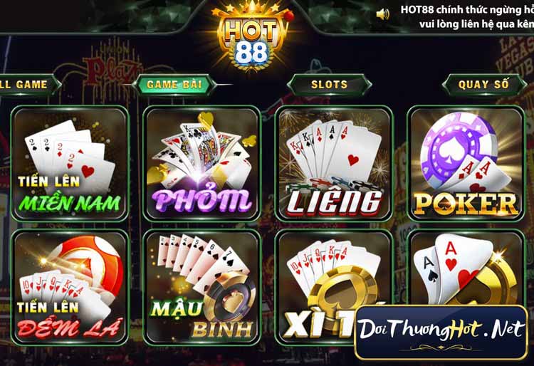 Hot88 - Nhà cái cá cược và đổi thưởng hàng đầu tại Philippines. Đa dạng thể loại game, hỗ trợ nạp/rút tiền nhanh chóng, an toàn, đội ngũ CSKH 24/7.