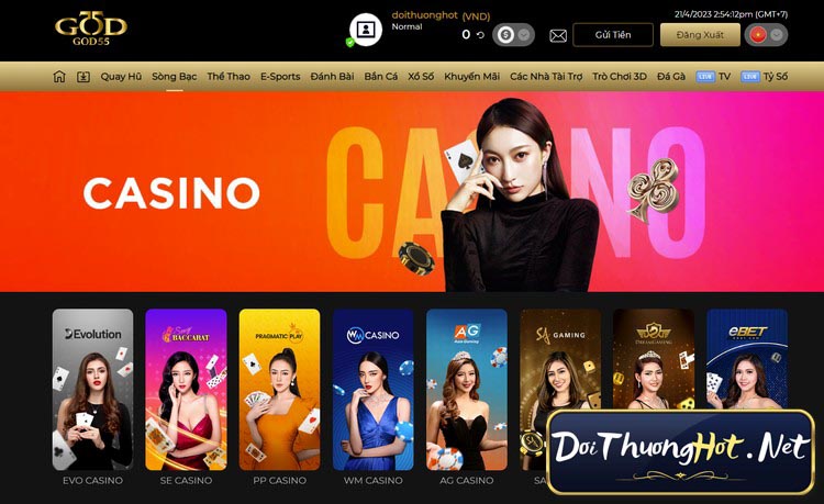 GOD55 - Big Gambling Cung Cấp Trò Chơi Casino Trực Tuyến Hàng Đầu Thế Giới