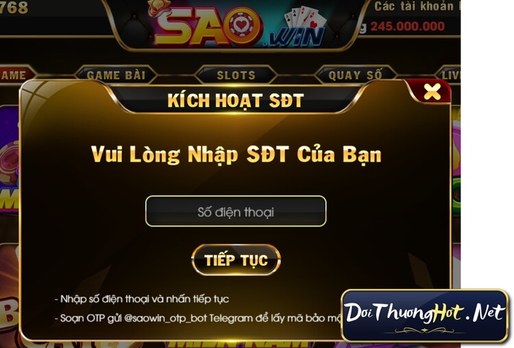 Nhà cái Sao Win - Trải nghiệm đỉnh cao với game bài đổi thưởng và nổ hũ đa dạng. Hấp dẫn, uy tín và an toàn. Khám phá ngay cùng kênh Đổi Thưởng Hot!