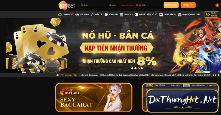 Đánh giá chi tiết về nhà cái 523Bet Casino - Trải nghiệm tuyệt vời, uy tín và đa dạng trò chơi. Khám phá ưu điểm và nhược điểm của 523Bet ngay!