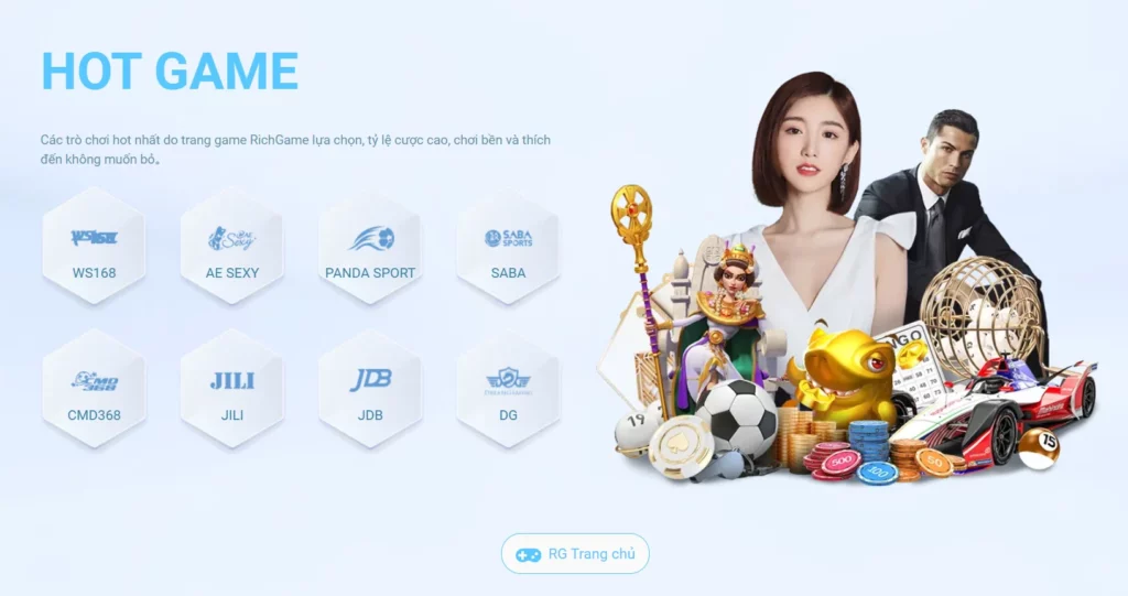 Nhà Cái Casino Trực Tuyến RG Rich Game - Sòng Bài Hoàng Gia Trong Tầm Tay