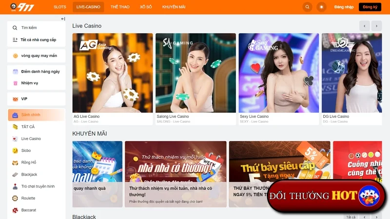 911Win: Nhà Cái Hoàn Hảo Cho Cá Cược Thể Thao & Casino